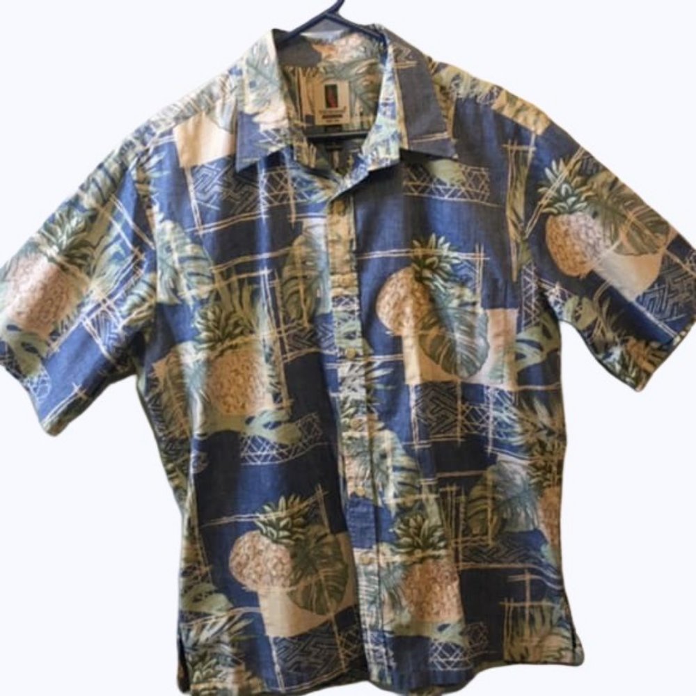 Tori Richard Hawaiian Shirt Reverse Print Large